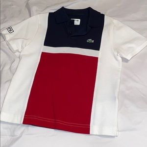 Original Lacoste Kids short sleeve polo.